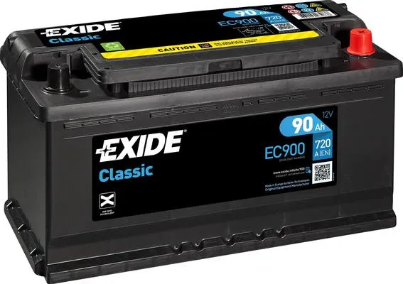Аккумулятор 12V EXIDE 6CT-90.0 Classic EC900 - 2