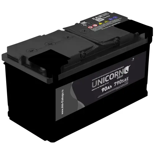 Аккумулятор 12V Unicorn 6СТ-90.1 Grey Ca/Ca