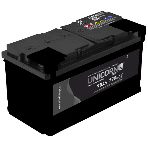 Аккумулятор 12V Unicorn 6СТ-90.1 Grey Ca/Ca - 2