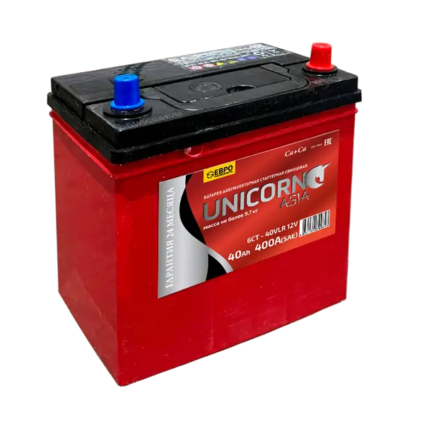 Аккумулятор 12V Unicorn 6СТ-40.0 Asia Ca/Ca