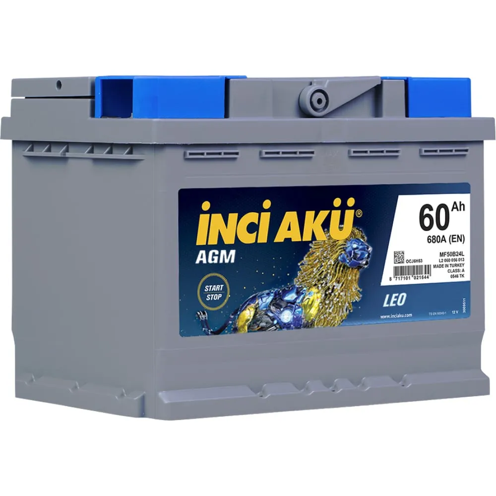 Аккумулятор 12V Inci Aku 6CT-60.0 Start-Stop AGM - 2