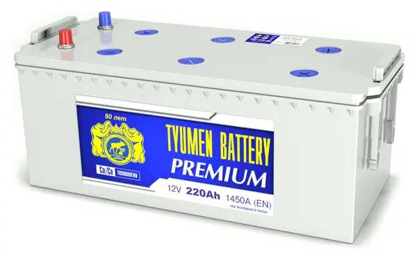Аккумулятор 12V Tyumen Battery 6СТ-220.4L PREMIUM Ca/Ca (конус) 2023