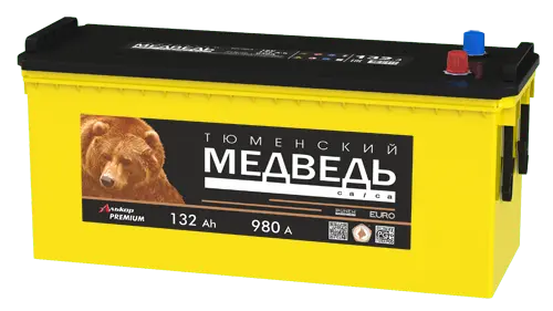 Аккумулятор 12V Тюменский Медведь 6СТ-132.3VLA Ca/Ca