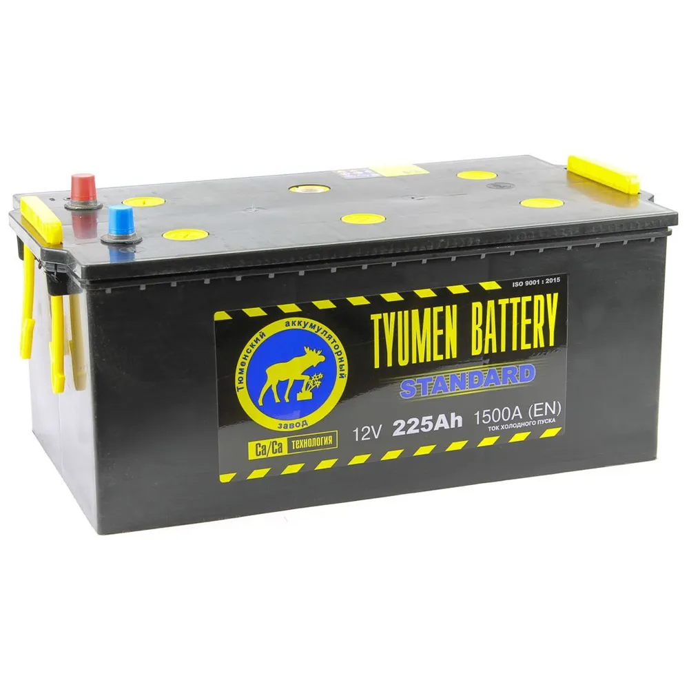 Аккумулятор 12V Tyumen Battery 6СТ-225.3L STANDARD Ca/Ca (евро) - 2