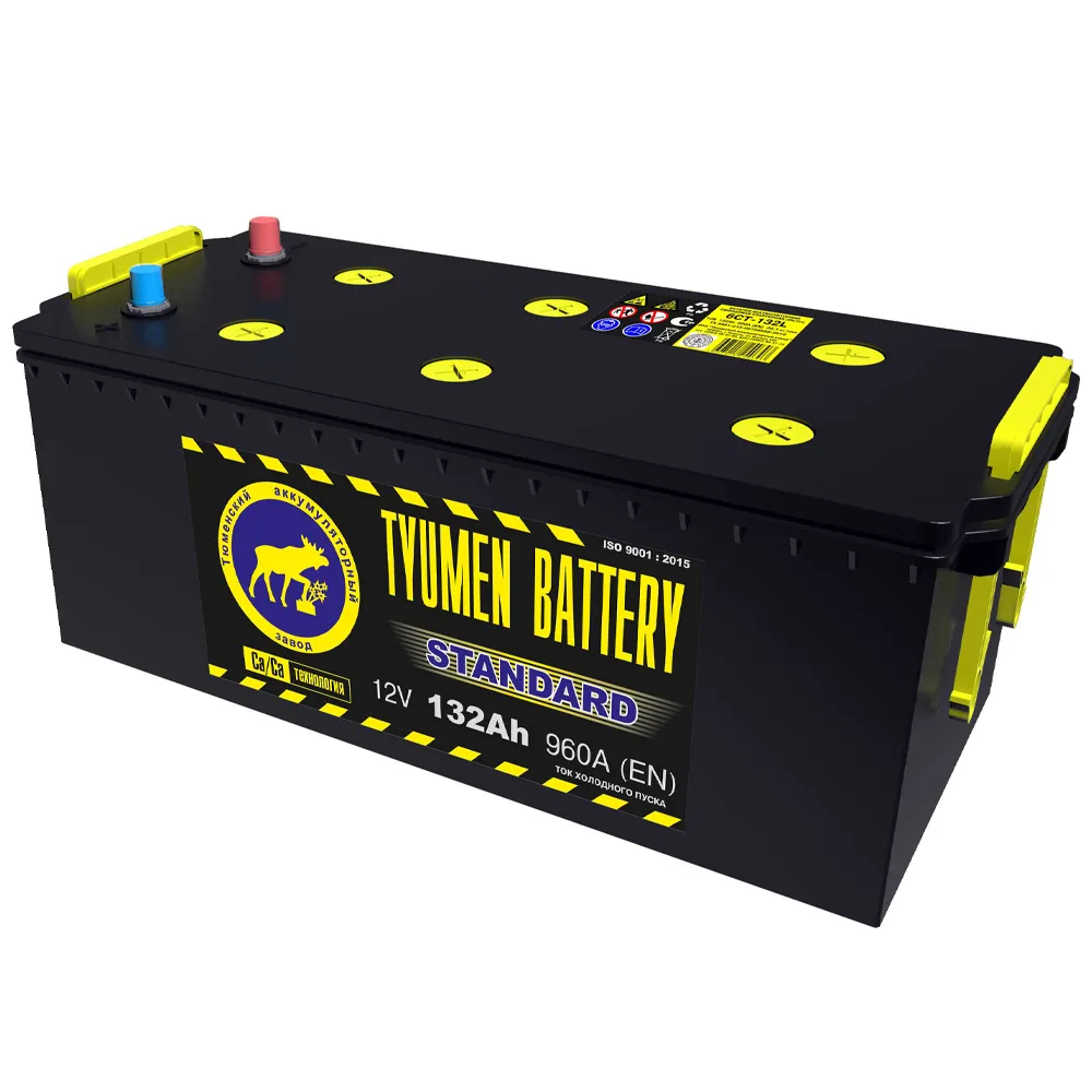 Аккумулятор 12V Tyumen Battery 6СТ-132.3L STANDARD Ca/Ca (евро) - 2