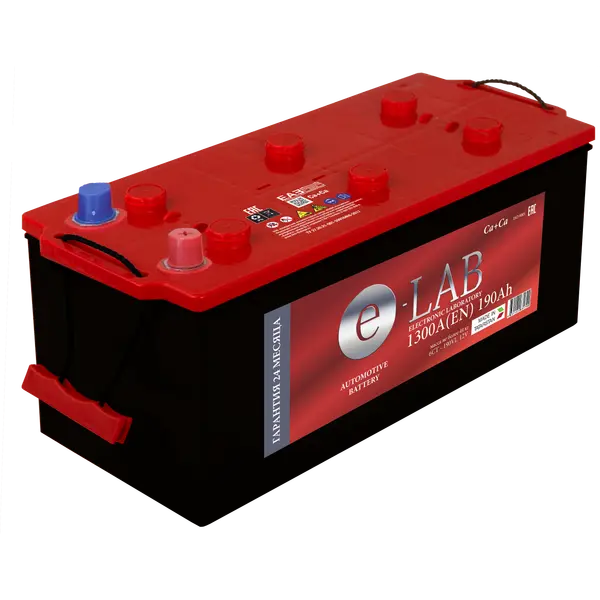 Аккумулятор 12V E-LAB 6СТ-190.4 Ca/Ca