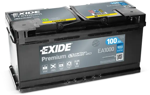Аккумулятор 12V EXIDE 6CT-100.0 Premium EA1000