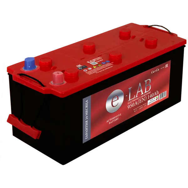 Аккумулятор 12V E-LAB 6СТ-140.4 Ca/Ca