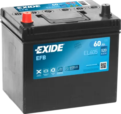 Аккумулятор 12V EXIDE 6CT-60.1 Asia Start-Stop EFB