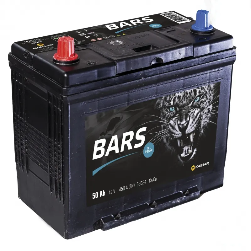 Аккумулятор 12V Bars 6СТ-50.1 Asia 65B24R Ca/Ca - 2