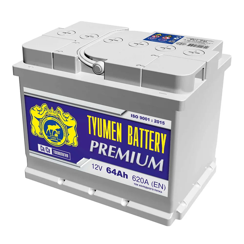 Аккумулятор 12V Tyumen Battery 6СТ-64.1L PREMIUM Ca/Ca - 2
