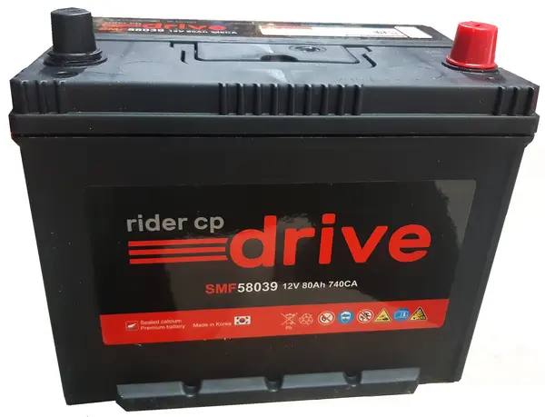 Аккумулятор 12V Rider Drive 6CT-80.0 ASIA SMF 58039