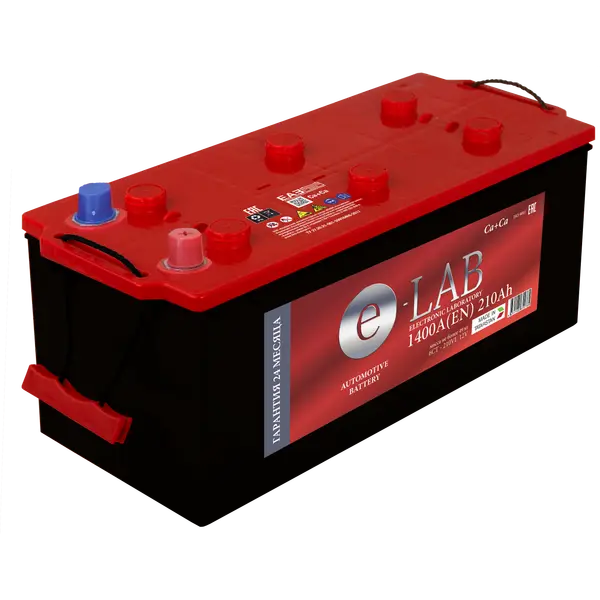 Аккумулятор 12V E-LAB 6СТ-210.4 Ca/Ca