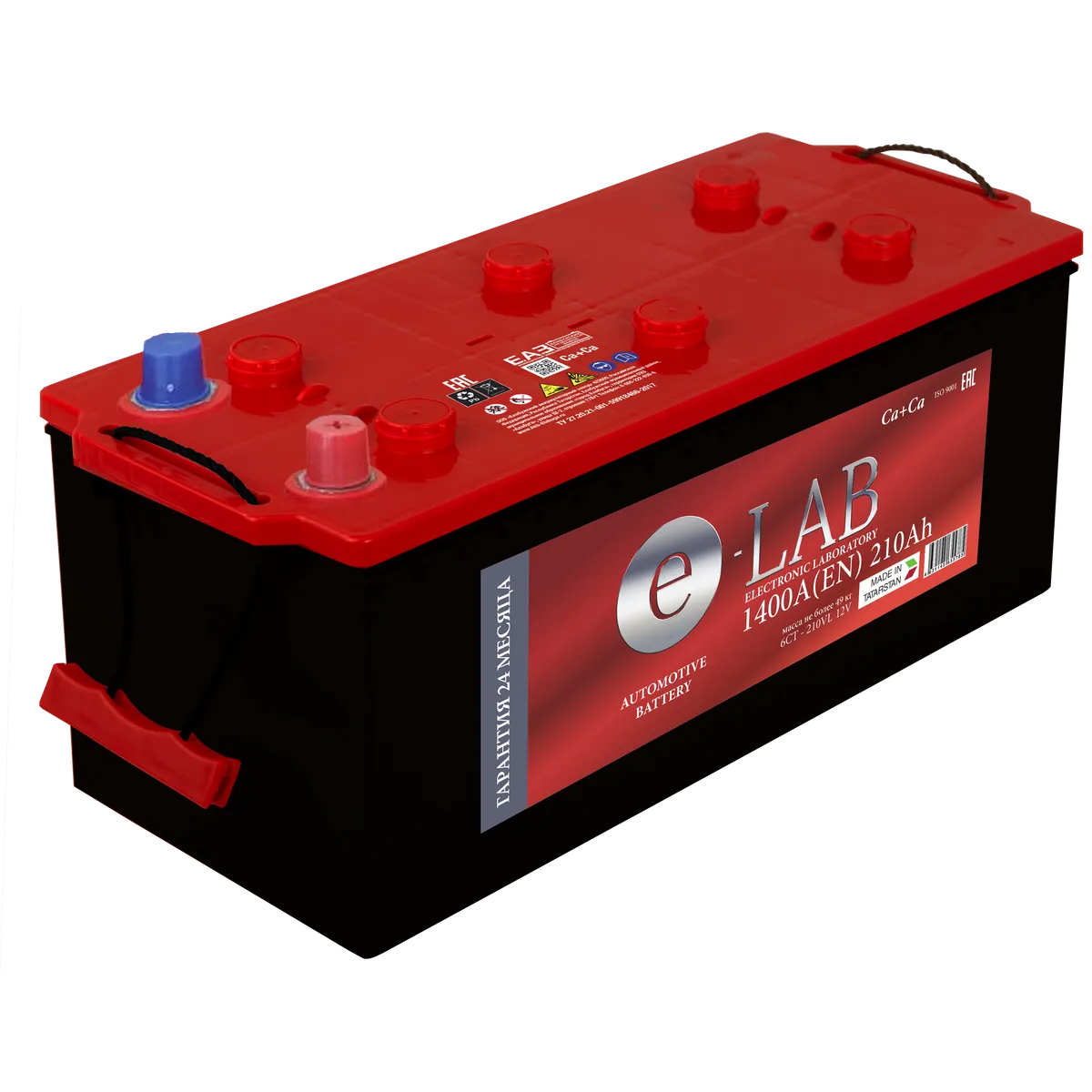 Аккумулятор 12V E-LAB 6СТ-210.4 Ca/Ca - 2