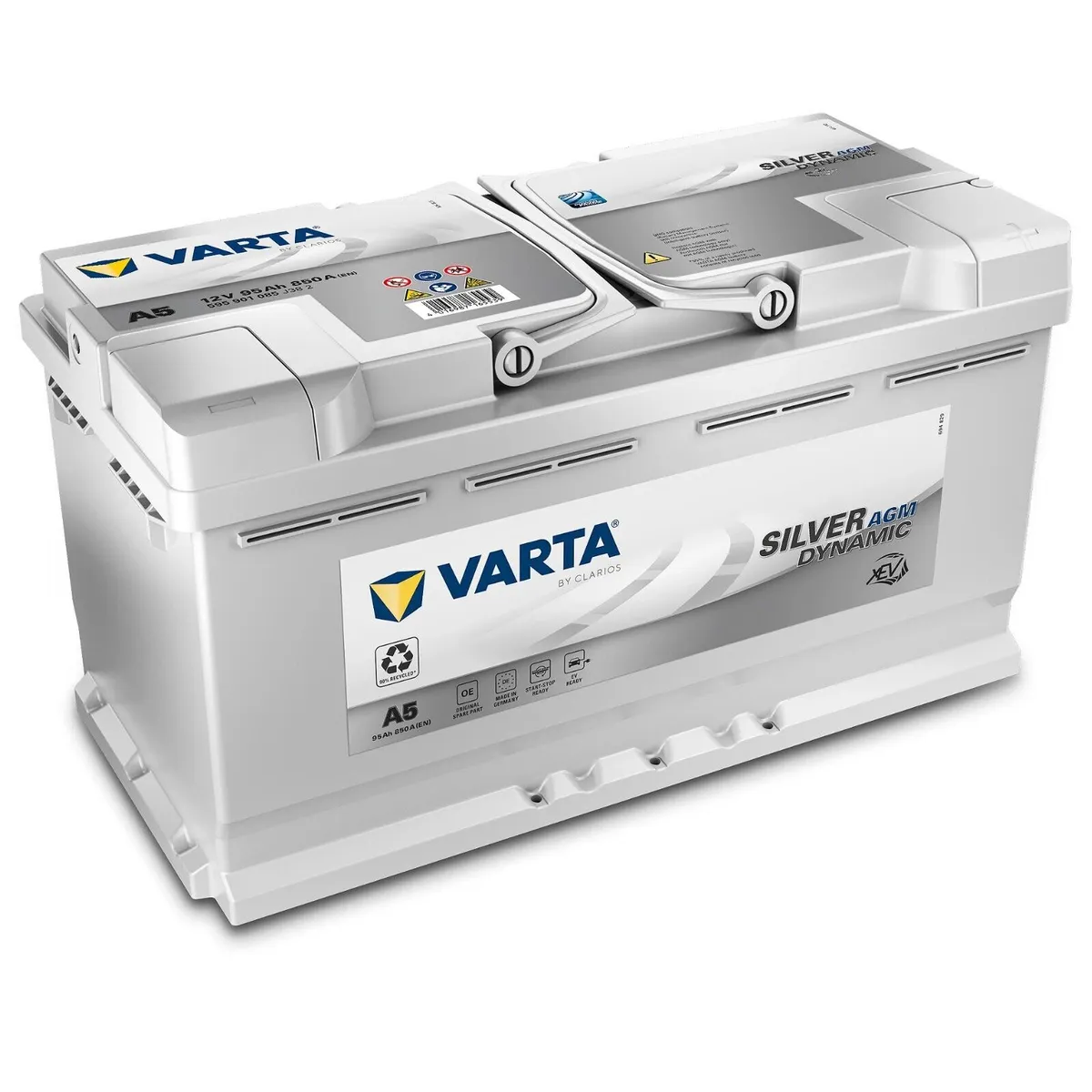 Аккумулятор 12V VARTA 6CT-95.0 Silver Dynamic AGM - 2