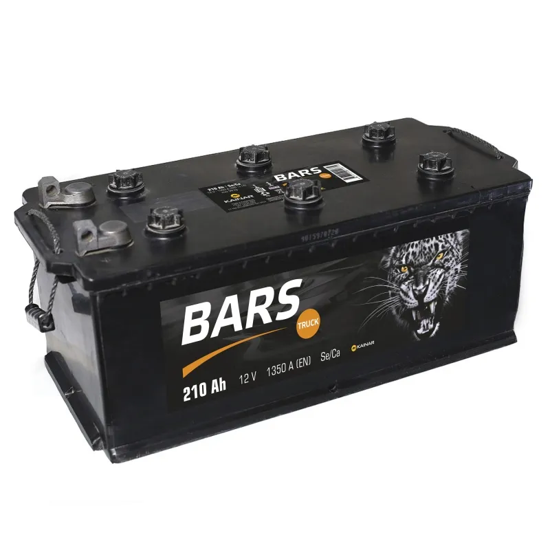 Аккумулятор 12V Bars Truck 6СТ-210.4L Se/Ca (болт) - 2