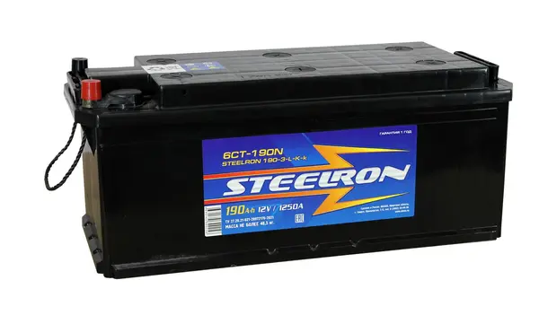 Аккумулятор 12V Steelron 6СТ-190.4L (конус)