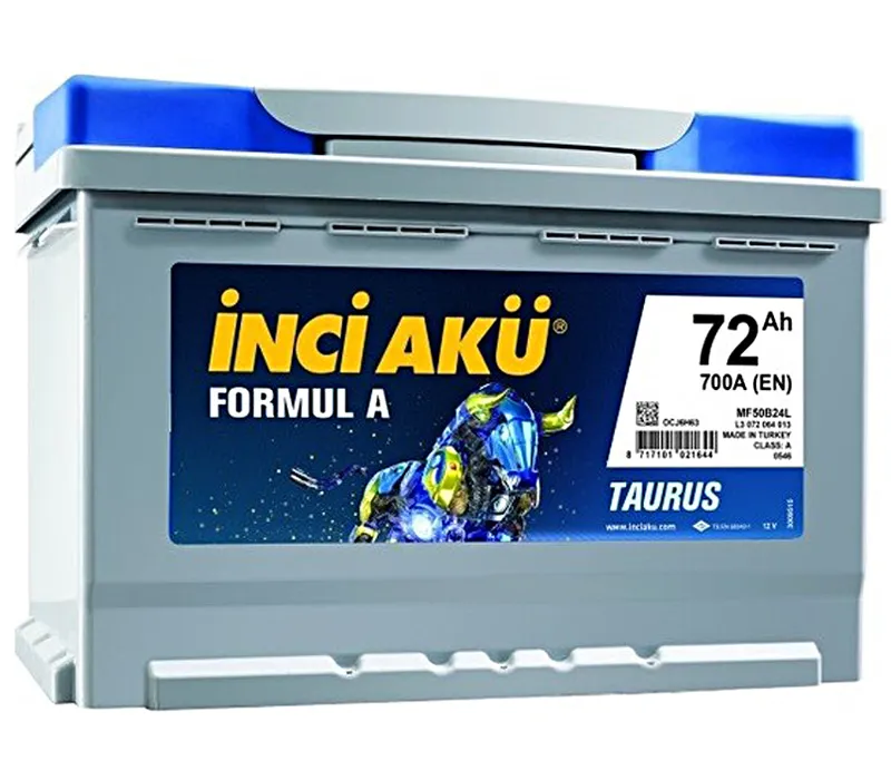 Аккумулятор 12V Inci Aku 6CT-72.0RS Formul A низкий - 2