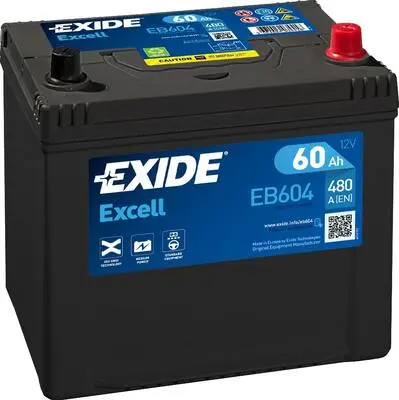 Аккумулятор 12V EXIDE 6CT-60.0 Asia Excell EB604