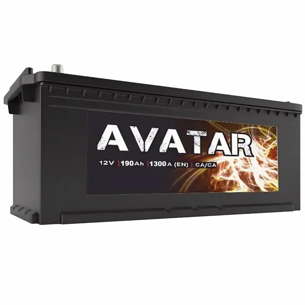 Аккумулятор 12V AVATAR 6СТ-190.3L Ca/Ca (конус) (евро) - 2