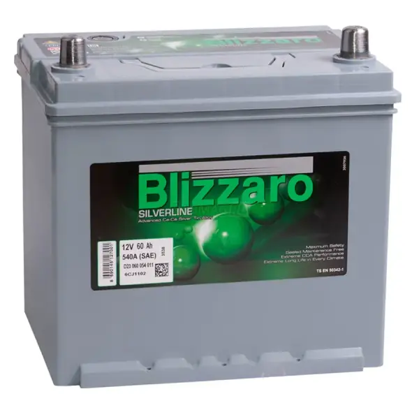 Аккумулятор 12V Blizzaro 6CT-60.0 Asia Silverline