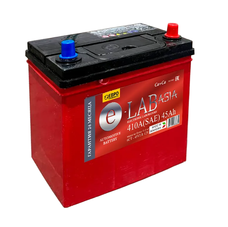 Аккумулятор 12V E-LAB 6СТ-45.0 Asia Ca/Ca - 2