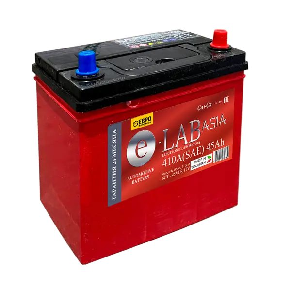 Аккумулятор 12V E-LAB 6СТ-45.0 Asia Ca/Ca