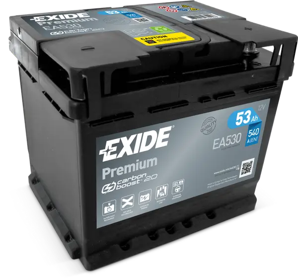 Аккумулятор 12V EXIDE 6CT-53.0 Premium EA530