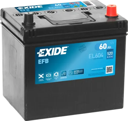 Аккумулятор 12V EXIDE 6CT-60.0 Asia Start-Stop EFB - 2