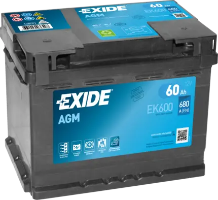 Аккумулятор 12V EXIDE 6CT-60.0 Start-Stop AGM