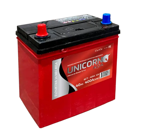 Аккумулятор 12V Unicorn 6СТ-40.1 Asia Ca/Ca
