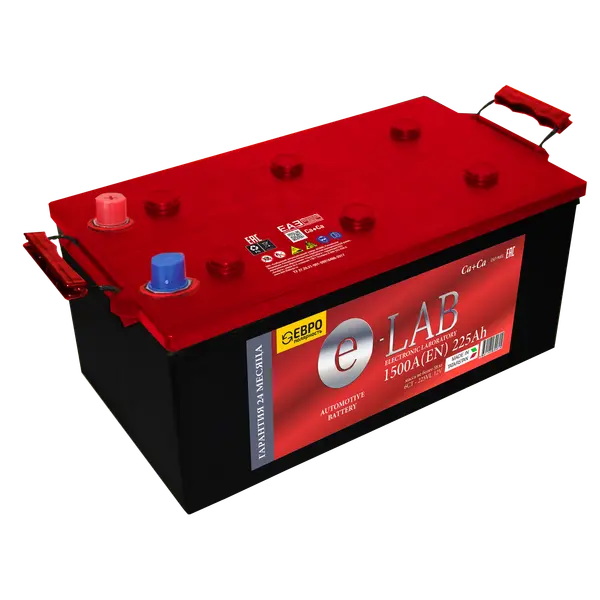 Аккумулятор 12V E-LAB 6СТ-225.3 Ca/Ca