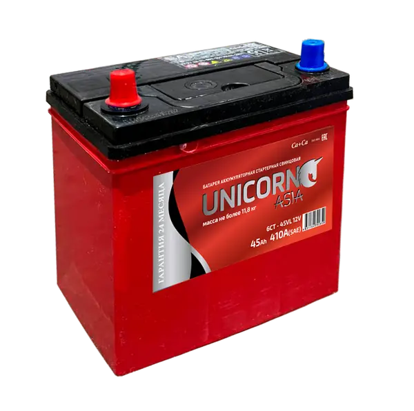 Аккумулятор 12V Unicorn 6СТ-45.1 Asia Ca/Ca
