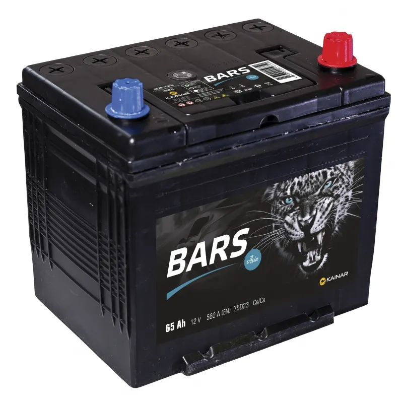 Аккумулятор 12V Bars 6СТ-65.0 Asia 75D23L Ca/Ca - 2