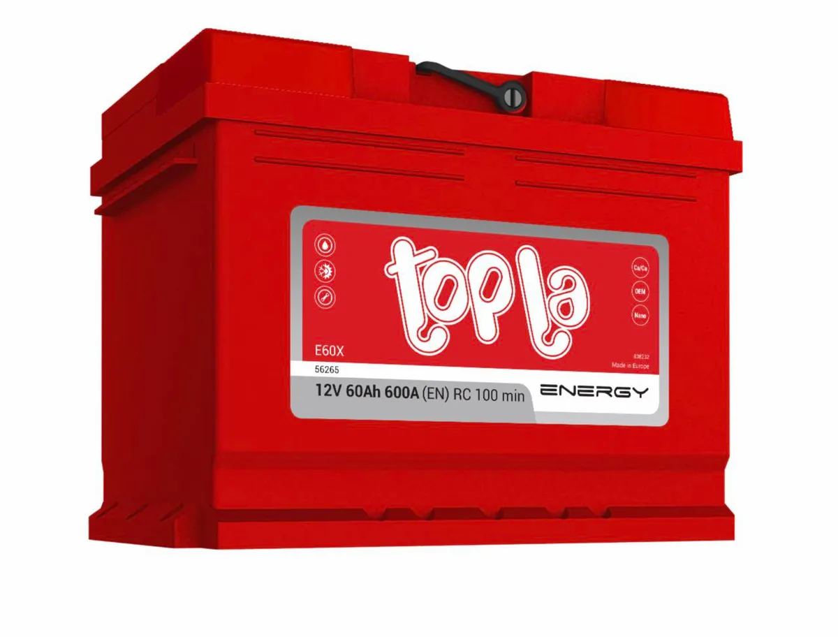 Аккумулятор 12V Topla 6CT-60.1 Energy 56265 SMF E60X - 2