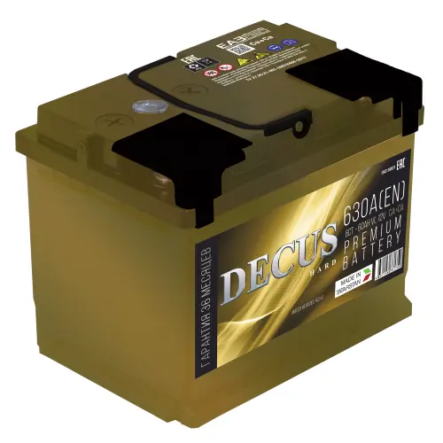 Аккумулятор 12V Decus 6СТ-60.1 Gold Ca/Ca