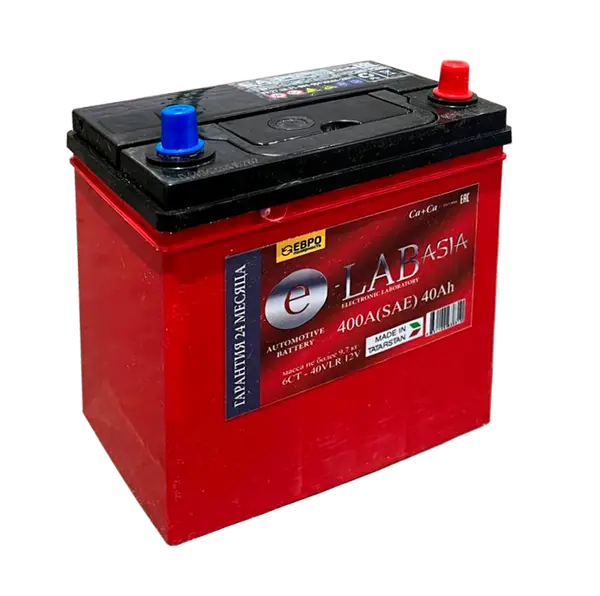 Аккумулятор 12V E-LAB 6СТ-40.0 Asia Ca/Ca