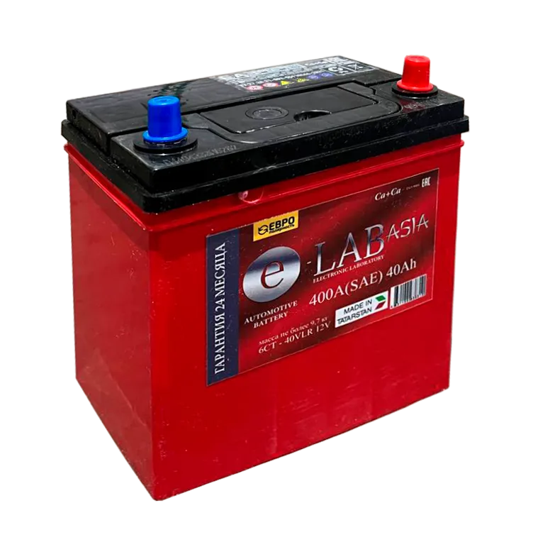 Аккумулятор 12V E-LAB 6СТ-40.0 Asia Ca/Ca - 2