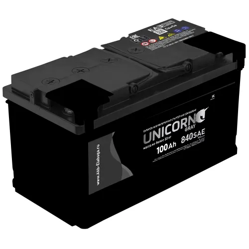 Аккумулятор 12V Unicorn 6СТ-100.1 Grey Ca/Ca - 2