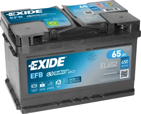 Аккумулятор 12V EXIDE 6CT-65.0LB Start-Stop EFB низкий