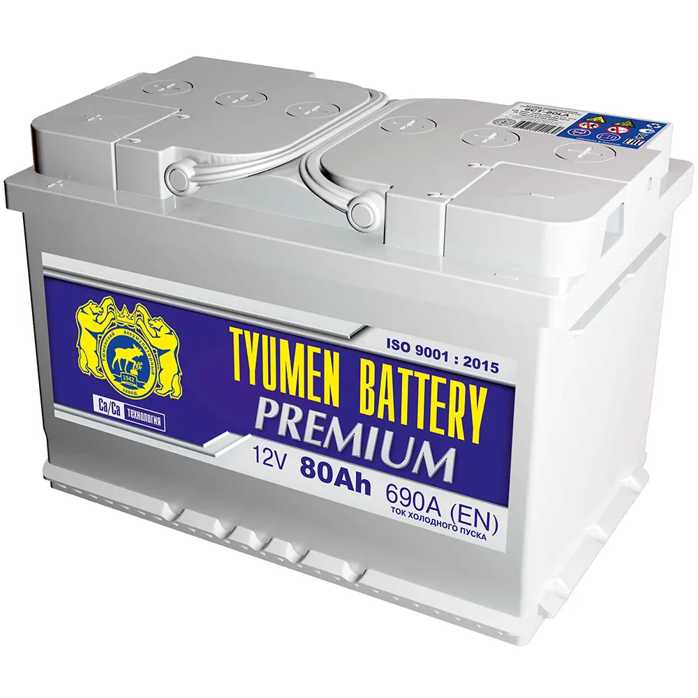 Аккумулятор 12V Tyumen Battery 6СТ-80.1L PREMIUM Ca/Ca - 2