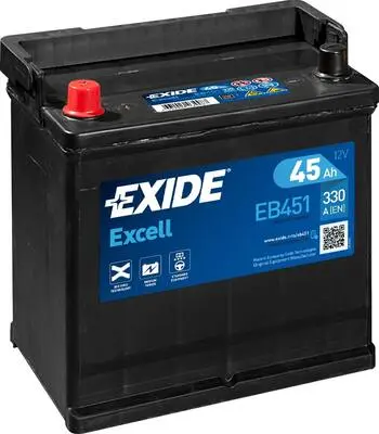 Аккумулятор 12V EXIDE 6CT-45.1 Asia Excell EB451