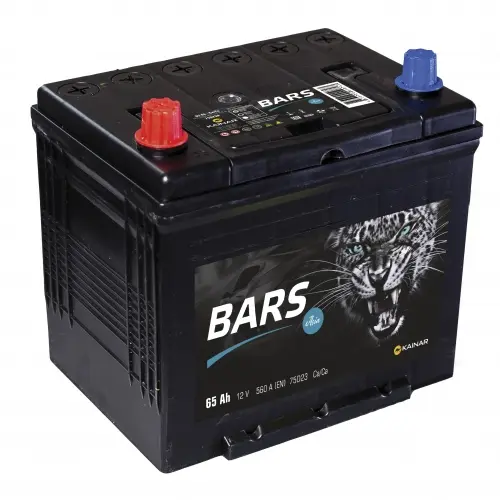 Аккумулятор 12V Bars 6СТ-65.1 Asia 75D23R Ca/Ca