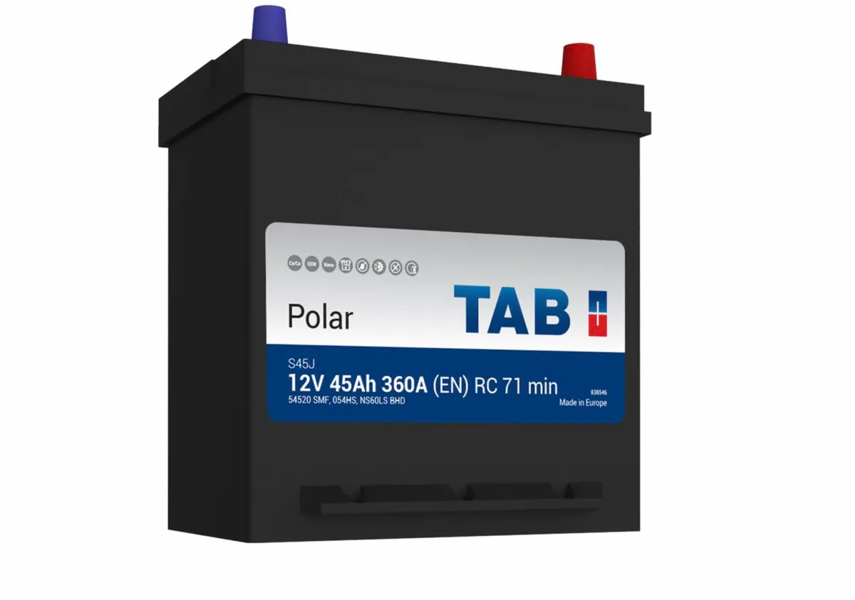 Аккумулятор 12V TAB 6CT-45.0 Polar Asia 54520 SMF S45J - 2