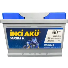 Аккумулятор 12V Inci Aku 6CT-60.0RS Maxim A низкий