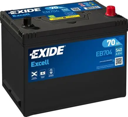 Аккумулятор 12V EXIDE 6CT-70.0 Asia Excell EB704