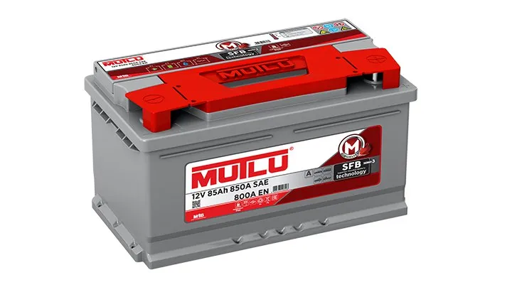 Аккумулятор 12V MUTLU 6CT-85.0 SMF 58515 Series 3 низкий - 2