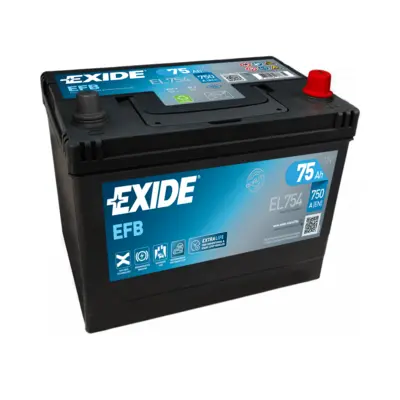 Аккумулятор 12V EXIDE 6CT-75.0 Asia Start-Stop EFB