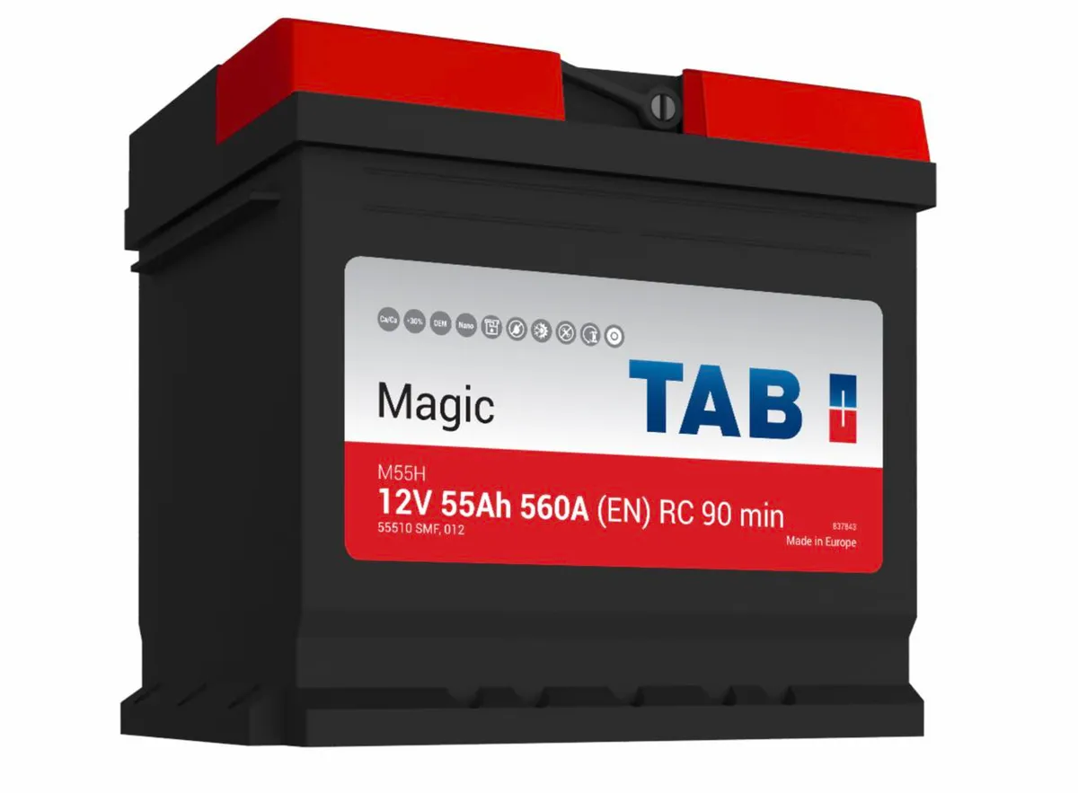 Аккумулятор 12V TAB 6CT-55.0 Magic 55510 SMF M55H - 2