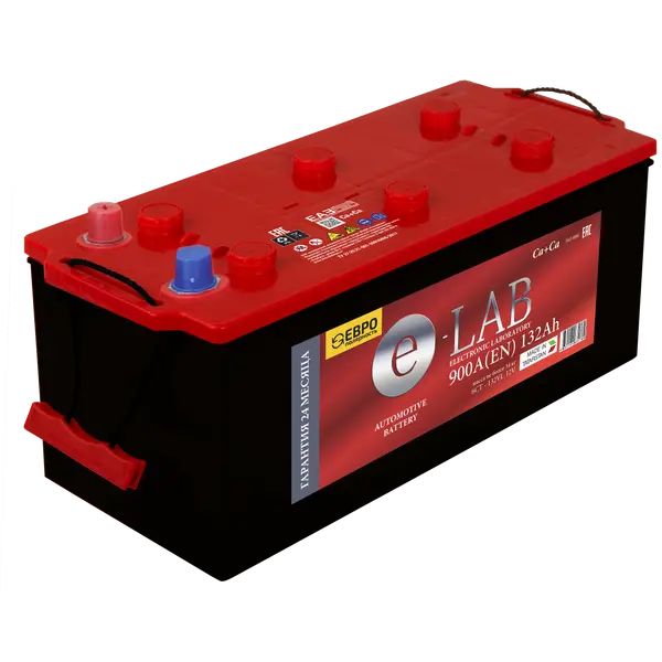 Аккумулятор 12V E-LAB 6СТ-132.3 Ca/Ca